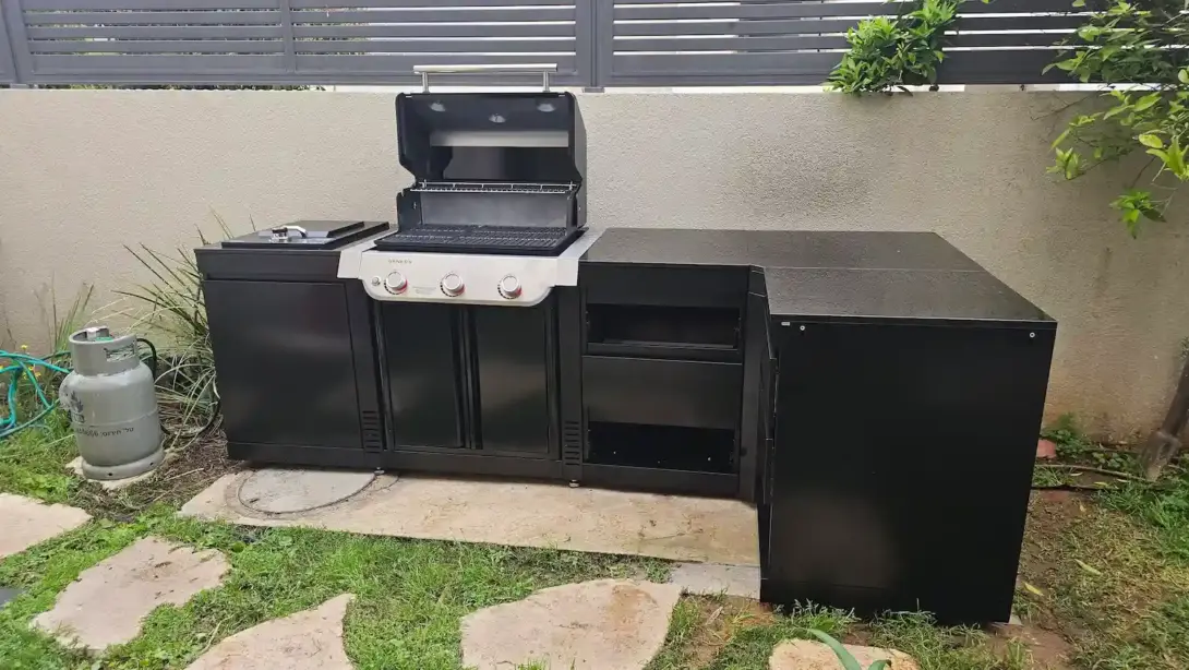 מטבח חוץ נייד על גלגלים למשתמשים גמישים